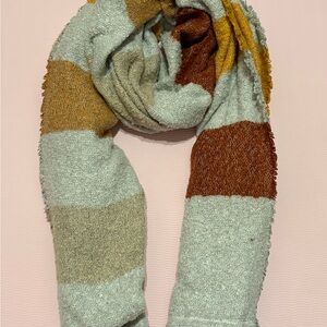 Aerie Cozy Multicolor Striped Scarf